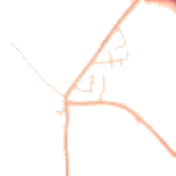 Daytime road noise heatmap for MK45 3QH
