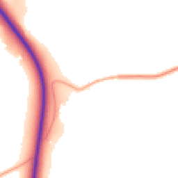 Daytime road noise heatmap for MK45 3QR