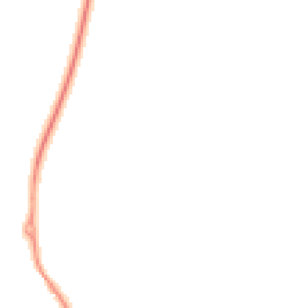 Night-time road noise heatmap for MK45 3QZ