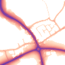Daytime road noise heatmap for MK45 4AE