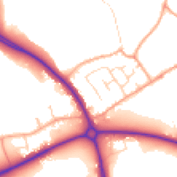Daytime road noise heatmap for MK45 4AG