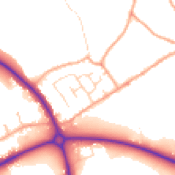 Daytime road noise heatmap for MK45 4AN