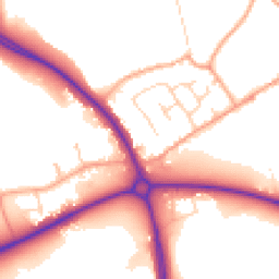 Daytime road noise heatmap for MK45 4AY
