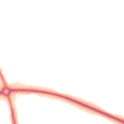 Night-time road noise heatmap for MK45 4BA