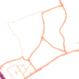 Daytime road noise heatmap for MK45 4DA