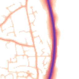 Daytime road noise heatmap for MK45 4ER