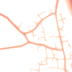 Daytime road noise heatmap for MK45 4EU
