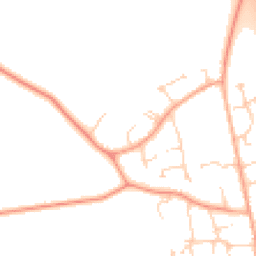 Daytime road noise heatmap for MK45 4EZ