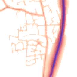 Daytime road noise heatmap for MK45 4FL
