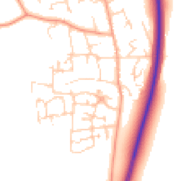 Daytime road noise heatmap for MK45 4FP