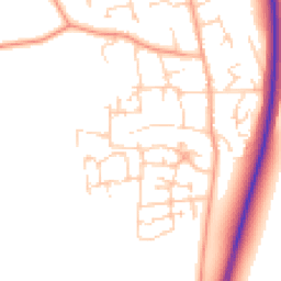Daytime road noise heatmap for MK45 4FQ