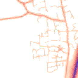 Daytime road noise heatmap for MK45 4FW