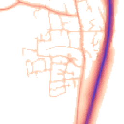 Daytime road noise heatmap for MK45 4GE