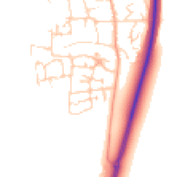 Daytime road noise heatmap for MK45 4GH