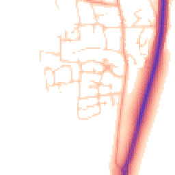 Daytime road noise heatmap for MK45 4GN
