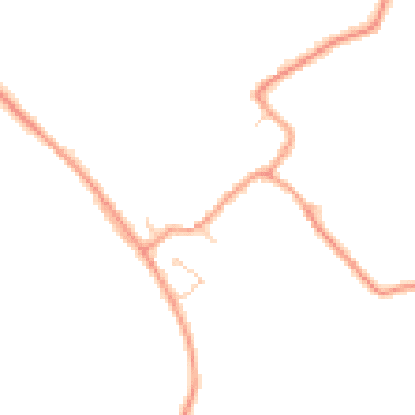 Daytime road noise heatmap for MK45 4HY