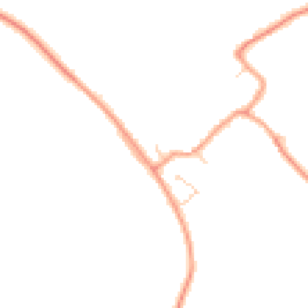 Daytime road noise heatmap for MK45 4JG