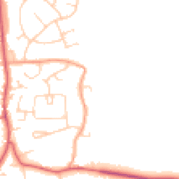 Daytime road noise heatmap for MK45 4NT