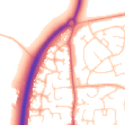 Daytime road noise heatmap for MK45 4SA