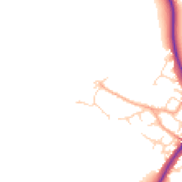 Daytime road noise heatmap for MK45 5DH