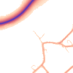 Daytime road noise heatmap for MK45 5EJ