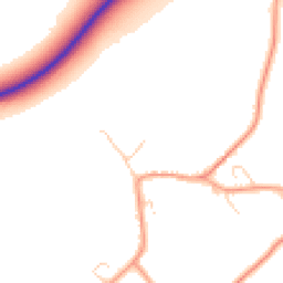 Daytime road noise heatmap for MK45 5EL