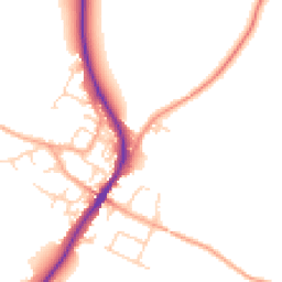 Daytime road noise heatmap for MK45 5FD