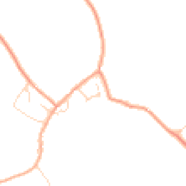 Daytime road noise heatmap for MK45 5HN