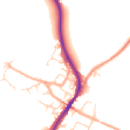 Daytime road noise heatmap for MK45 5JA