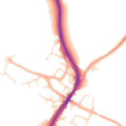 Daytime road noise heatmap for MK45 5JS
