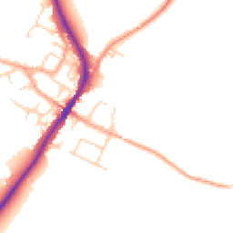 Daytime road noise heatmap for MK45 5LB