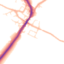 Daytime road noise heatmap for MK45 5LH