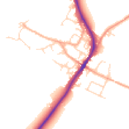 Daytime road noise heatmap for MK45 5LL