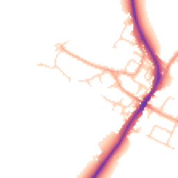 Daytime road noise heatmap for MK45 5LR