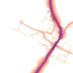 Daytime road noise heatmap for MK45 5LT