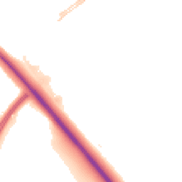 Night-time road noise heatmap for MK6 1AJ
