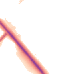 Night-time road noise heatmap for MK6 1BW