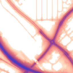 Daytime road noise heatmap for MK6 1LE