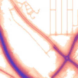 Daytime road noise heatmap for MK6 1LN