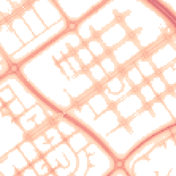 Daytime road noise heatmap for MK6 2AQ