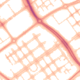 Daytime road noise heatmap for MK6 2AU