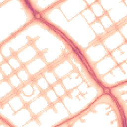 Daytime road noise heatmap for MK6 2AW