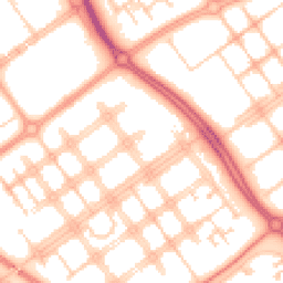 Daytime road noise heatmap for MK6 2BE