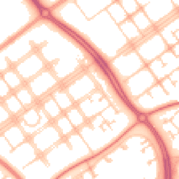 Daytime road noise heatmap for MK6 2BZ