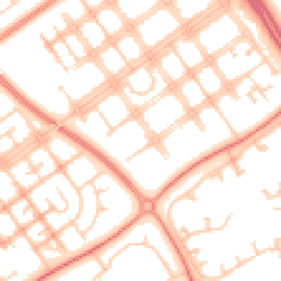 Daytime road noise heatmap for MK6 2JH