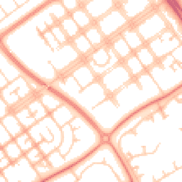 Daytime road noise heatmap for MK6 2JN