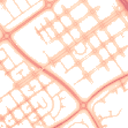 Daytime road noise heatmap for MK6 2JR