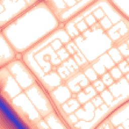 Daytime road noise heatmap for MK6 2XJ