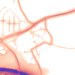 Daytime road noise heatmap for MK6 3AE