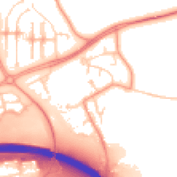Daytime road noise heatmap for MK6 3AQ